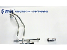 Steel Pipe Pressure Test-G60C External Thread Quick Connector