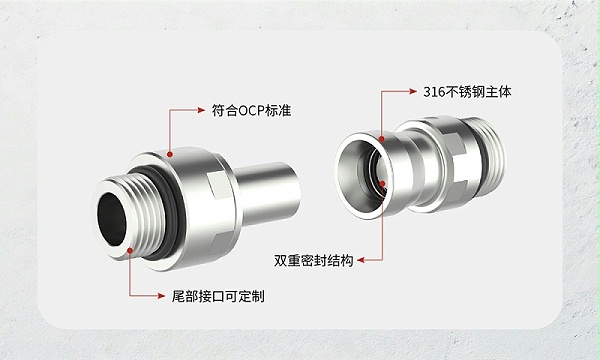 GripSealC71seriesUQDBLiquid cooled connector