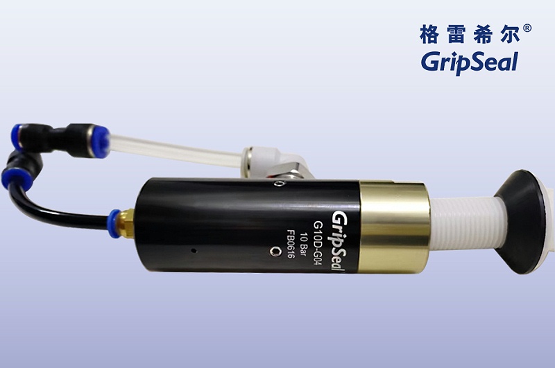 Use scheme of pneumatic automatic quick connector for threaded pipe