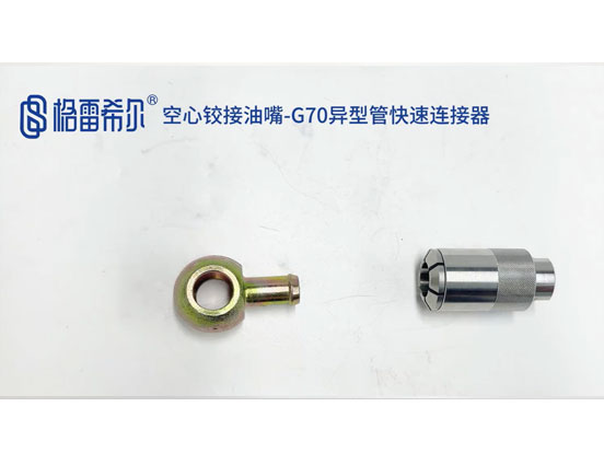 Hollow dumpling oil nozzle-G70 special-shaped pipe quick connector