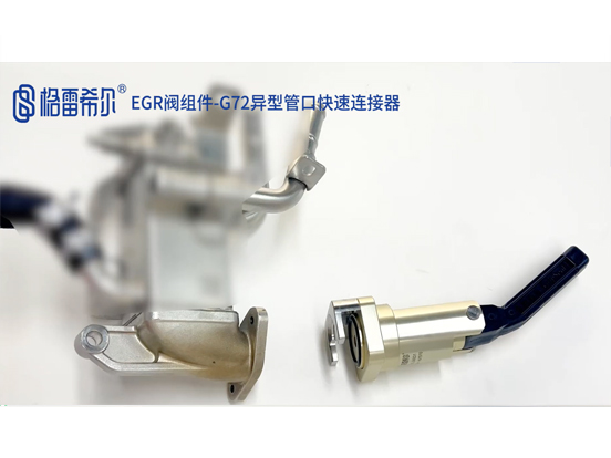 EGR valve assembly-G72 special-shaped nozzle quick connector