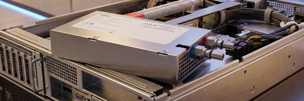 Power module cooling line
