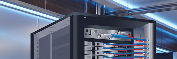 Internal rack cooling line