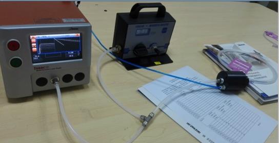 Balloon catheter airtightness test quick seal joint