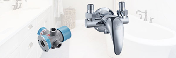 Washing machine mixing valve 